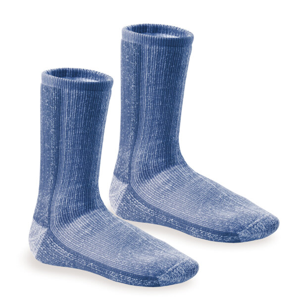 Footstar Mädchen & Jungen Wollsocken (2er Pack) THERMO-ULTRA - Blau 31-34