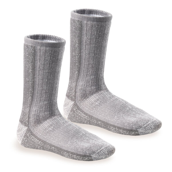 Footstar Damen & Herren Wollsocken (2er Pack) THERMO-ULTRA - Hellgrau 35-38