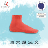 Footstar Damen & Herren Kurzschaft Socken mit Frottee-Sohle (8 Paar) Sneak It! - Trendfarben 35-38