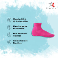 Footstar Damen & Herren Kurzschaft Socken mit...