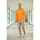 CFLEX Herren Fitness Shirt Langarm, Sporthemd Longsleeve, Quickdry Piqué - Orange L