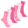 Footstar Bunte Baumwoll Socken für Kinder (6er Pack) - Flamingo Mix 23-26