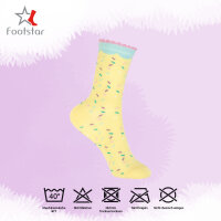 Footstar Bunte Baumwoll Socken für Kinder (6er Pack) - Pastell Mix 23-26