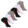 kicker Kinder Sneaker Socken (6 Paar) Schwarz Weiß Grau 27-30