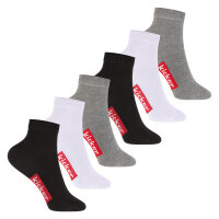 kicker Kinder Kurzschaft Socken (6 Paar) Schwarz...