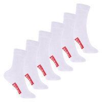 kicker Kinder Socken (6 Paar) Weiß 23-26