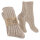 Celodoro Damen & Herren Natur Wollsocken mit Alpaka Wintersocken (1 Paar) - Beige 39-42