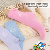 Footstar Kinder Wochentage Socken (7 Paar) Bunte Socken für Jungen und Mädchen - Candy 23-26