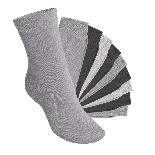 Footstar Kinder Socken (10 Paar) - Everyday! - Classic Grey 27-30