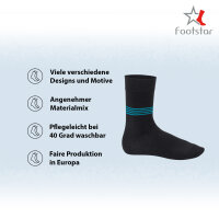 Footstar Herren Motiv Socken (10 Paar) Baumwoll Socken...