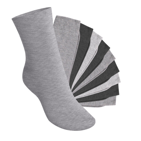 Footstar Kinder Socken (10 Paar) - Everyday! - Classic Grey 23-26