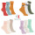 Footstar Kinder Frottee-Socken mit Motiv (6 Paar) Warme Socken mit Thermoeffekt - Herz Motiv 23-26