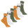 Footstar Kinder Frottee-Socken mit Motiv (6 Paar) Warme Socken mit Thermoeffekt - Smiley Motiv 23-26