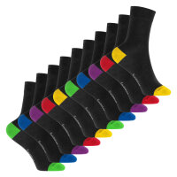 Footstar Kinder Baumwoll Socken (10 Paar) mit abgesetzter...