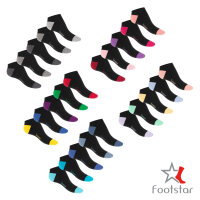 Footstar Damen und Herren Sneaker Socken (10 Paar) mit...