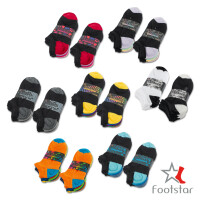 Footstar Damen und Herren Sneaker Socken (10 Paar) mit abgesetzter Ferse und Spitze - Multicolor 35-38