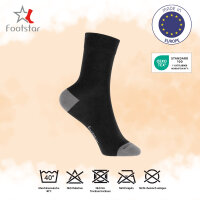 Footstar Kinder Baumwoll Socken (10 Paar) mit abgesetzter...