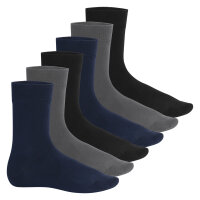 Footstar Herren Soft Viskose Socken (6 Paar) Klassische Socken extra weich atmungsaktiv - Mix 39-42