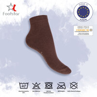 Footstar Herren & Damen Kurzschaft Socken (10 Paar) - Sneak it! - Naturtöne 35-38