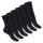 Footstar Damen und Herren Wintersocken (6 Paar) Warme Vollfrottee Socken mit Thermo Effekt - Everyday! - Schwarz 43-46