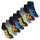 Footstar Herren & Damen Sneaker Socken (8 Paar), Kurze Sportsocken im Neon Look - Neon Slogan 35-38