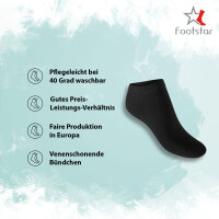 Footstar Herren & Damen Sneaker Socken (10 Paar), Kurze Sportsocken aus Baumwolle - Sneak It! - Schwarz / Weiss Mix (5x Schwarz + 5x Weiss) 35-38