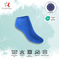 Footstar Herren & Damen Sneaker Socken (10 Paar), Kurze Sportsocken aus Baumwolle - Sneak It! - Jeanstöne 47-50