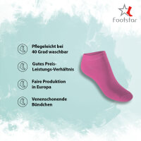 Footstar Herren & Damen Sneaker Socken (10 Paar), Kurze Sportsocken aus Baumwolle - Sneak It! - Berrytöne 43-46