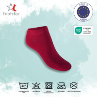 Footstar Herren & Damen Sneaker Socken (10 Paar), Kurze Sportsocken aus Baumwolle - Sneak It! - Berrytöne 43-46