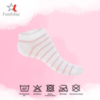 Footstar Damen Motiv Sneaker Socken (8 Paar), Kurze...