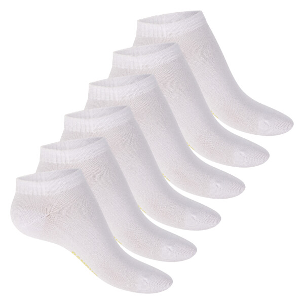 Footstar Damen Viskose Sneaker Socken (6 Paar) Soft Ankle Socks - Weiß 39-42