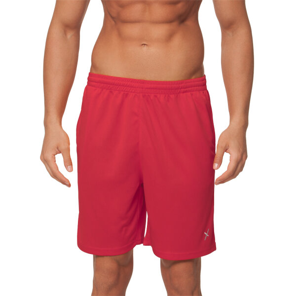 CFLEX Herren Sport Shorts Fitness Kurze Hose Sportswear Collection - Rot L