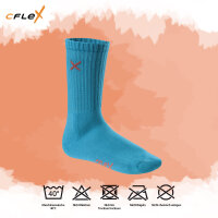 CFLEX Lifestyle Damen & Herren Crew Socks (6 Paar) - Blue Coral Mix 35-38