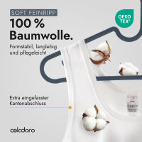 Celodoro Unterhemd Herren 5er Pack (weiß, Größe M) - Feinripp Tank-Top aus 100% Baumwolle - Achselshirts, Trägershirts & Unterhemden für Männer - atmungsaktive Anti-Schweiß Tanktops & Muskelshirts