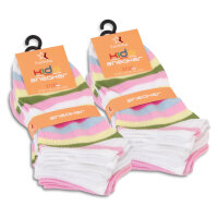 Footstar Kinder Sneaker Socken (8 Paar) Bunte Kurzsocken...