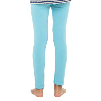 Celodoro Kinder Leggings, stretchige Jersey Hose aus Baumwolle - Hellblau 110-116