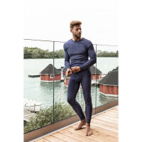 MT Herren Ski- und Thermounterhose Thermo Light Lange warme Unterwäsche - Blau XXL