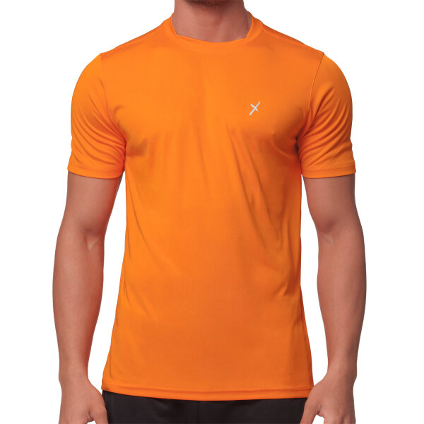 CFLEX Herren Sport Shirt Fitness T-Shirt Sportswear Collection - Orange M