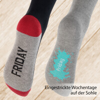 Footstar Kinder Wochentage Socken (7 Paar) Bunte Socken für Jungen und Mädchen - Sport Colors 23-26
