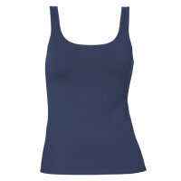 Celodoro Damen Basic Tanktop Achselhemd (1 Stück) Trägertop aus Baumwolle - Navy L