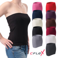 CFLEX Damen Variotube-Nierenwärmer, Shirtverlängerung, Minirock aus Baumwolle - Cerise XL-XXL