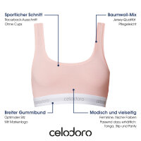 Celodoro Damen Bustier mit Webgummi-Bund (1 Stück)...