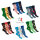 Footstar Damen & Herren Bunte Motiv Socken (3 Paar), Lustige Baumwoll Socken - Safari 36-40