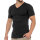 Celodoro Herren Business T-Shirt V-Neck (1 Stück) - Schwarz M