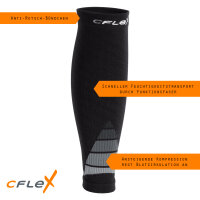 CFLEX Herren & Damen Sport Kompressions Stulpen (1 oder 2 Paar) Wadenbandage