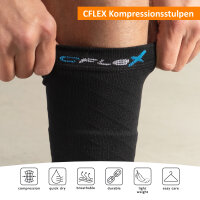 CFLEX Herren & Damen Sport Kompressions Stulpen (2...