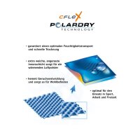 CFLEX Kinder Ski- & Thermohemd - warme Unterwäsche lang POLARDRY - Schwarz-Grau 122-128