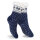 Footstar Damen und Herren Winter Haussocken (1 Paar) Kuschelsocken - Blau 35-38