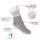 Footstar Damen und Herren Winter Haussocken (2 Paar) Kuschelsocken - Grau 35-38