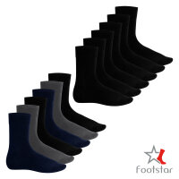 Footstar Herren Soft Viskose Socken (6 Paar) Klassische Socken extra weich atmungsaktiv